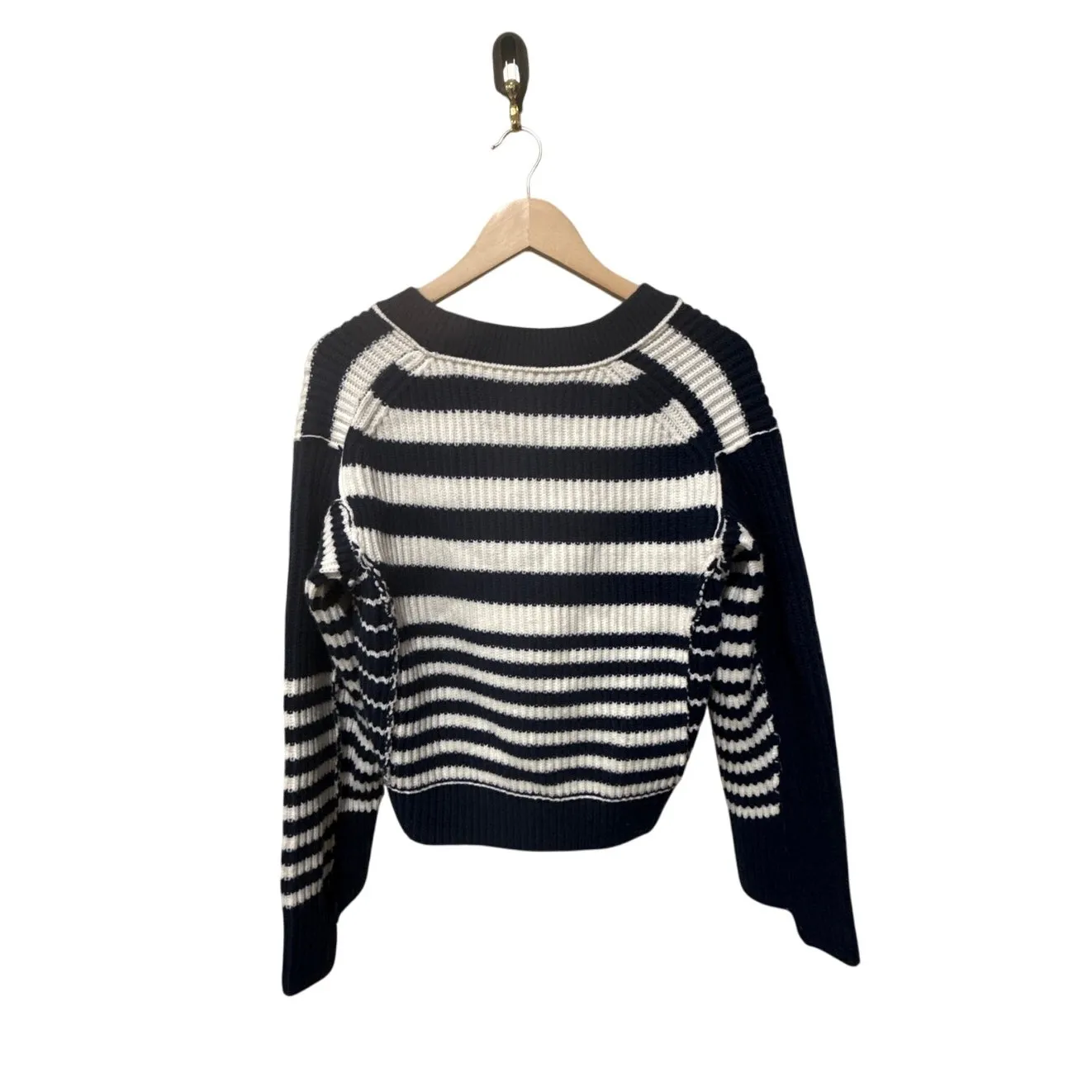Jonathan Simkhai Adara striped cardigan Size Small‎ Black - Image 8