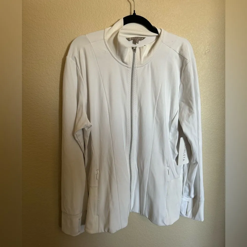 ATHLETA Shanti Jacket Size 1X NEW Plus Size Athletic Zip Up Jacket‎ - Image 2