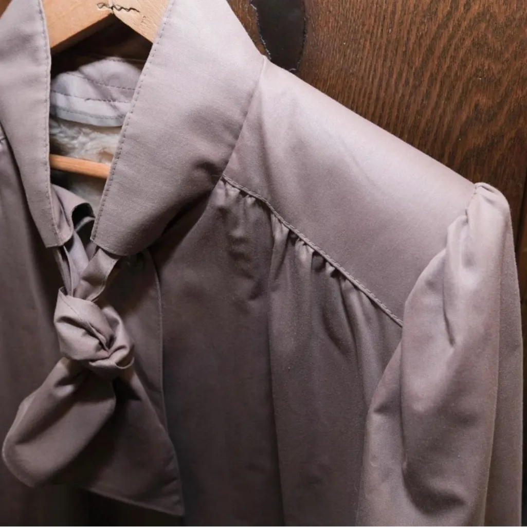 Vintage Misty Harbor Trench Jacket Removable Liner Taupe Oversized Size 10 Tan - Image 11