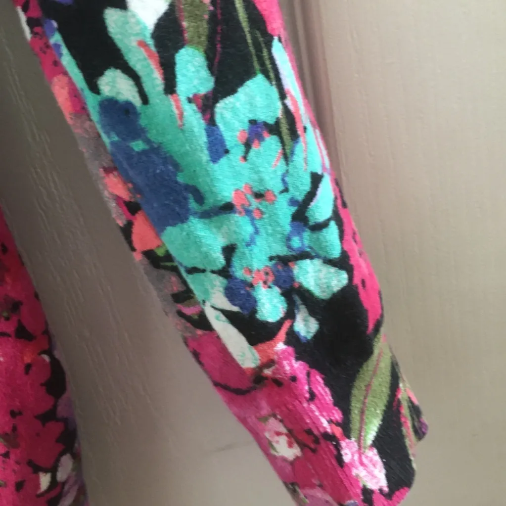 FINAL MARKDOWN Cynthia rowley floral cardigan sweater (M) - Image 2