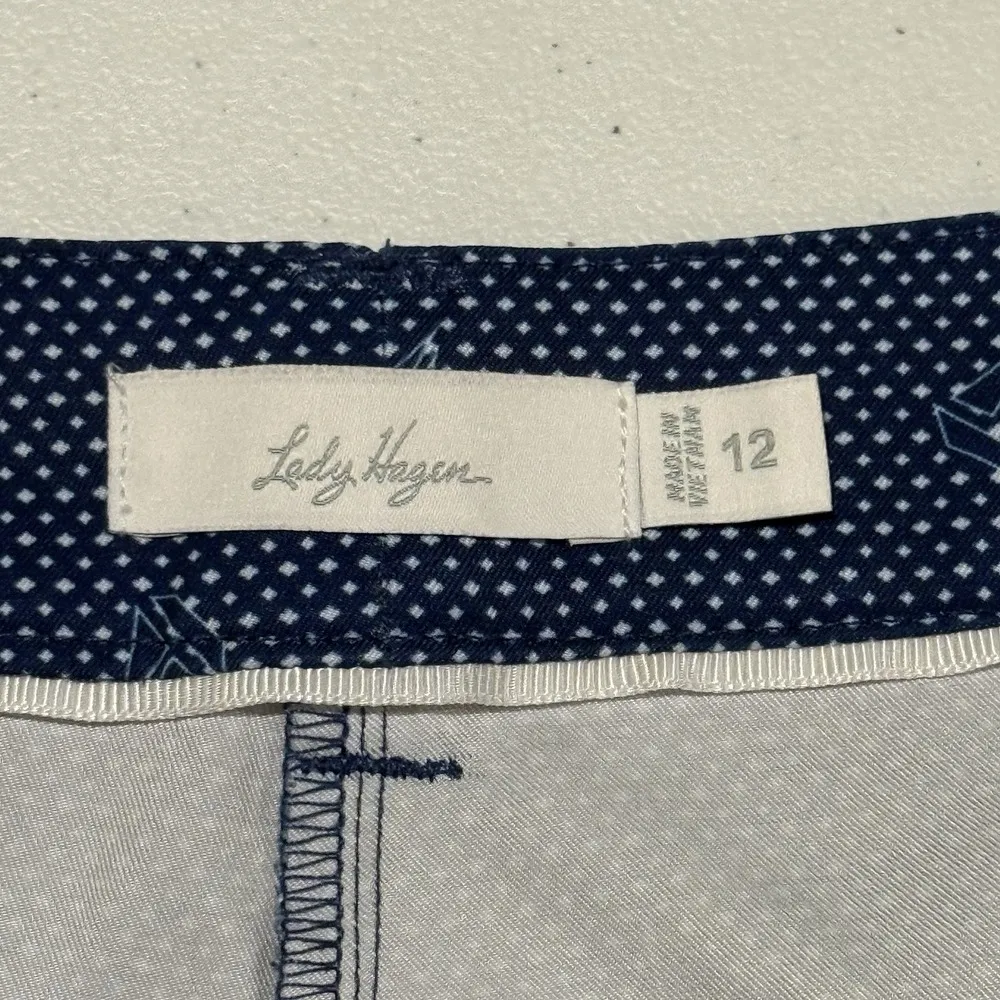 Lady Hagen Bon Voyage Collection Nautical Sail Golf Shorts Size 12 - Image 7