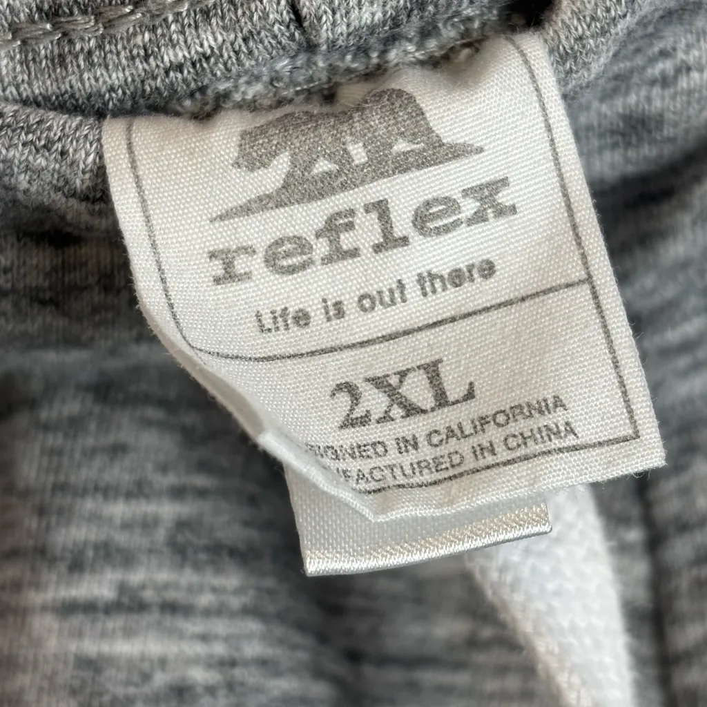 Reflex Woman's Cotton / Polyester Athletic Relaxation Casual Plus Shorts Gray Size 2X - Image 4