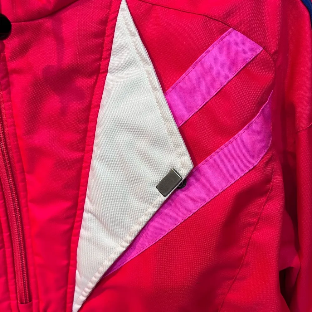 Vintage Hot Pink Obermeyer Sport Ski Jacket SHELL Ladies 8 Snowboarding Snow - Image 3