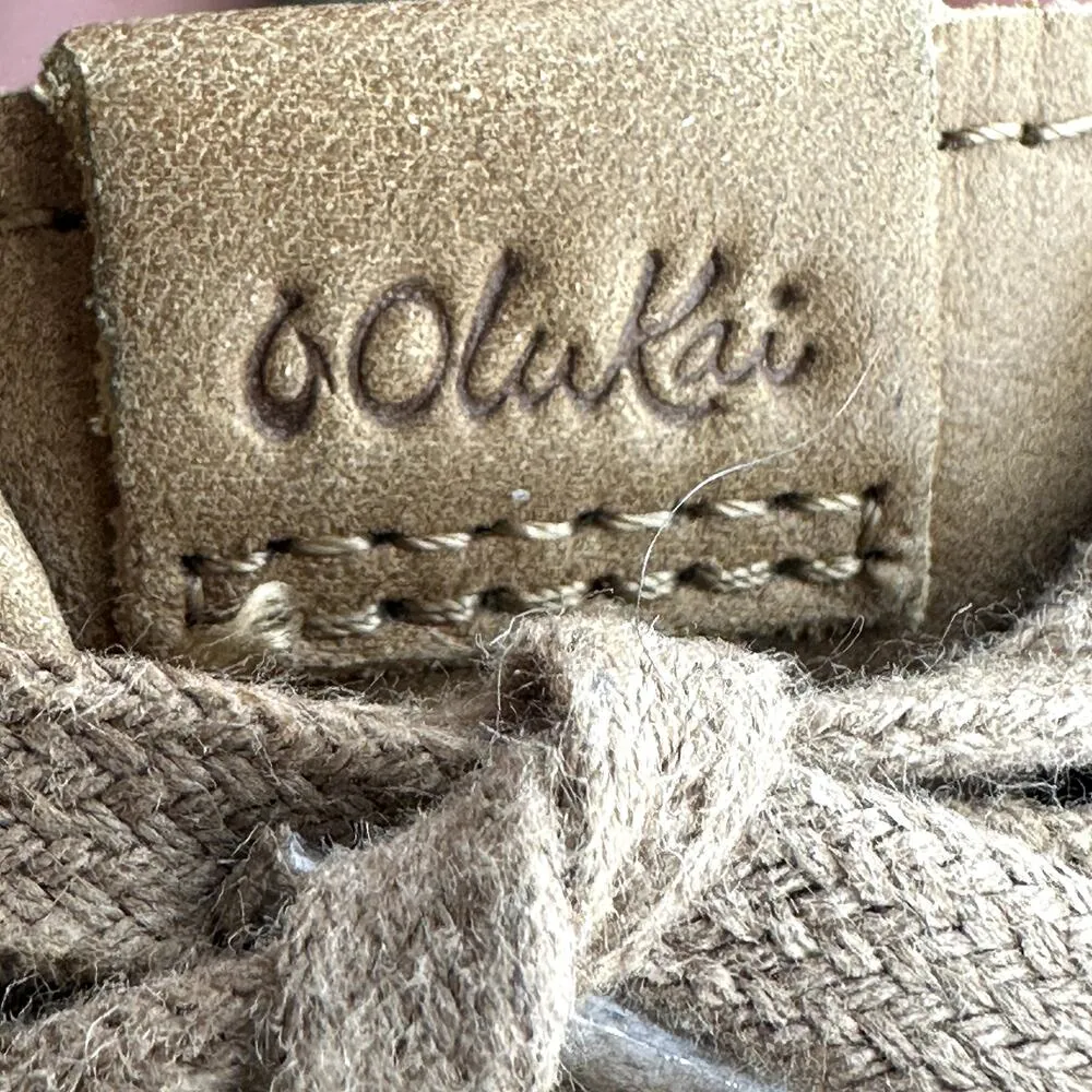 Olukai Pehuea Li Ili Sneakers Lace Up Low Top Genuine Leather Casual Brown 7 - Image 6