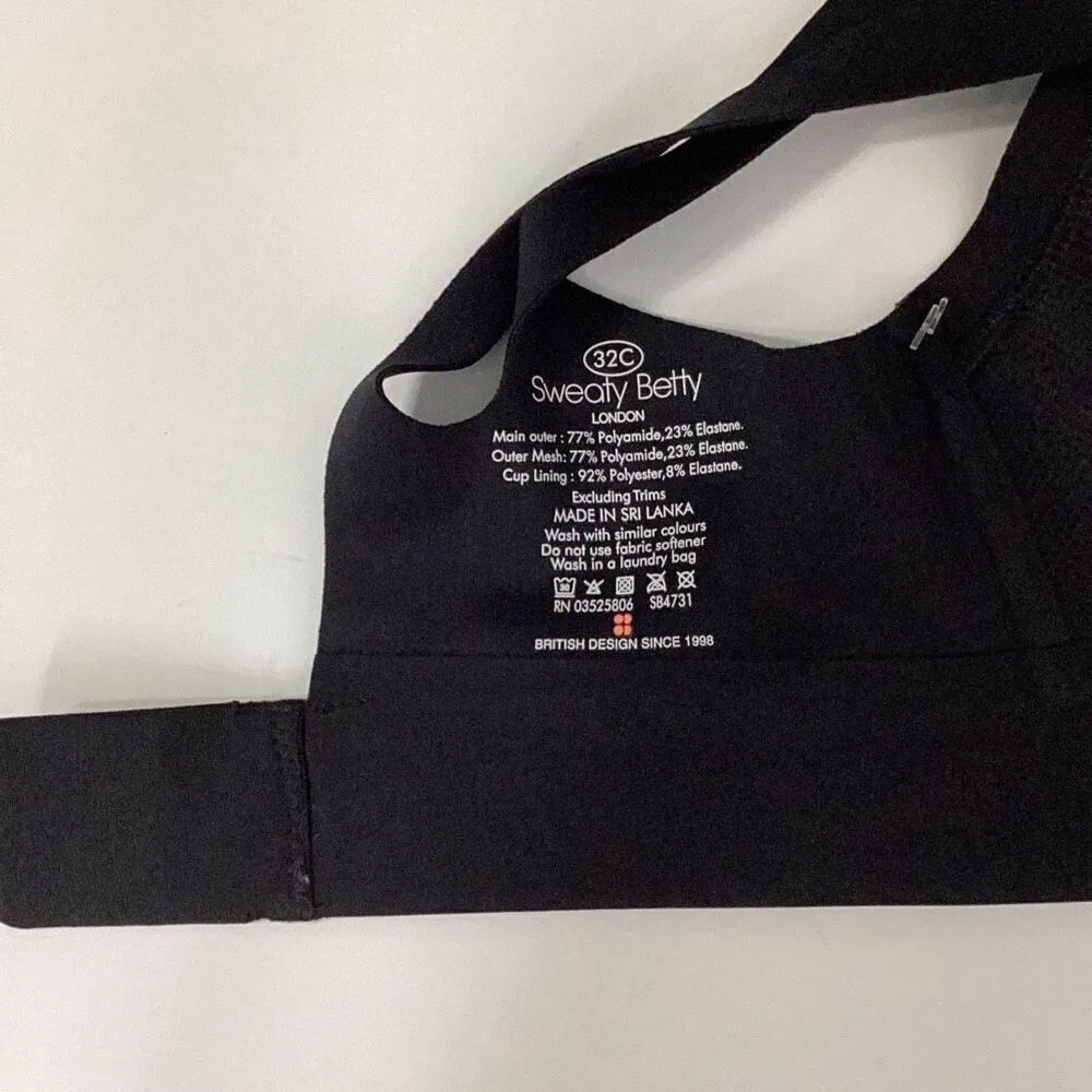 New. Sweaty Betty black sports bra. 32C. Retails $80 - Image 11