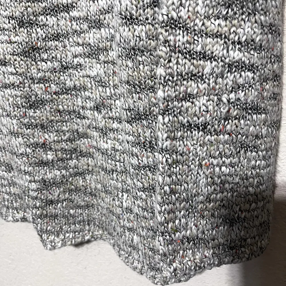 Chico's Chicos  sz 3/XL cowl neck sweater Silk Blend Beige Oatmeal Marled - Image 2