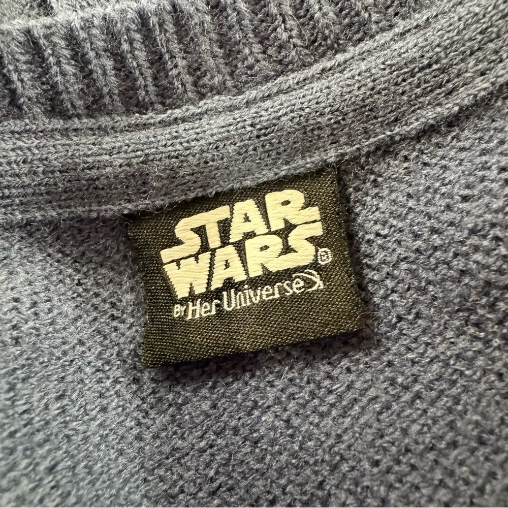 Star Wars Her Universe R2-D2 Droid Pullover Sweater Knit Blue Small S - Image 6