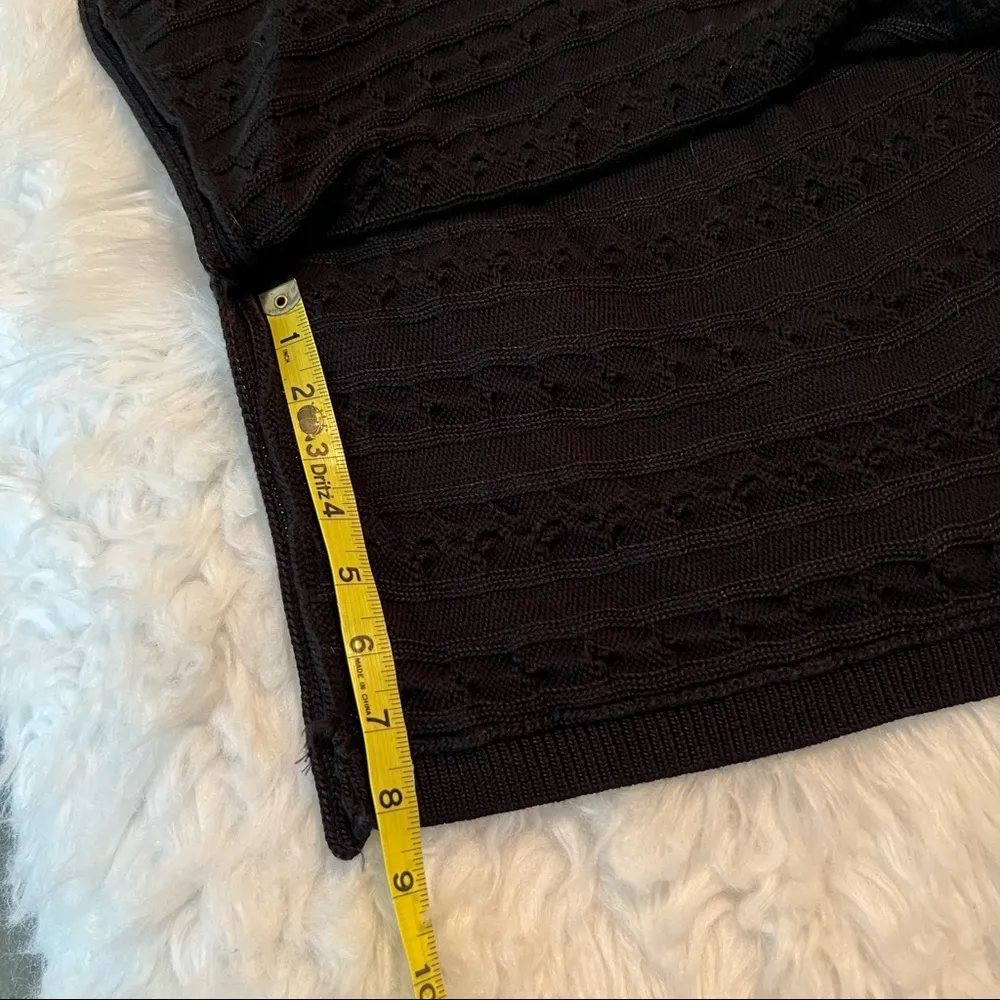 Lauren Ralph Lauren black sleeveless sweater dress tunic size large, runs small - Image 10