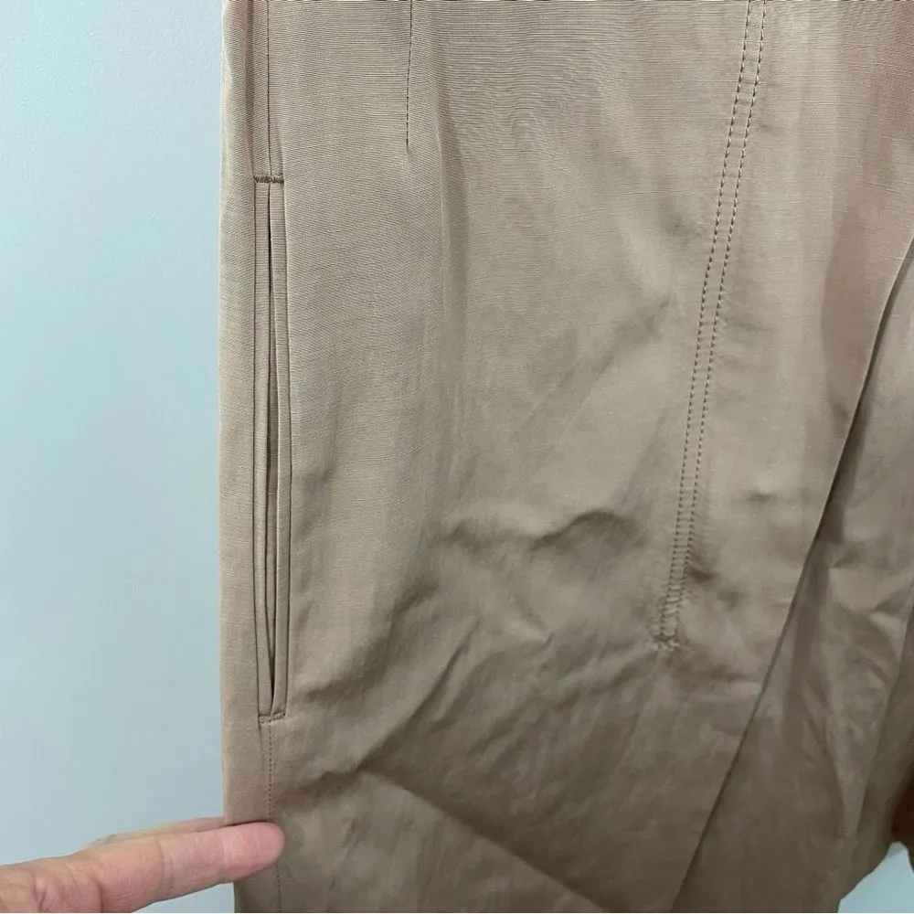 NWT‎ Banana Republic Trench Dress Size 4 Khaki Belted Pockets Full Zip - Image 11