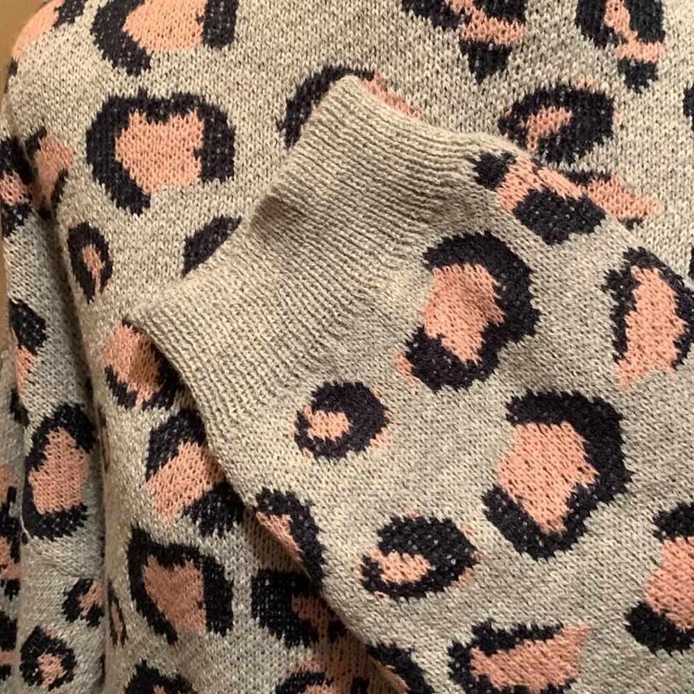 Hayden open front cheetah print cardigan duster 2XL/3XL gray/pink/black - Image 13