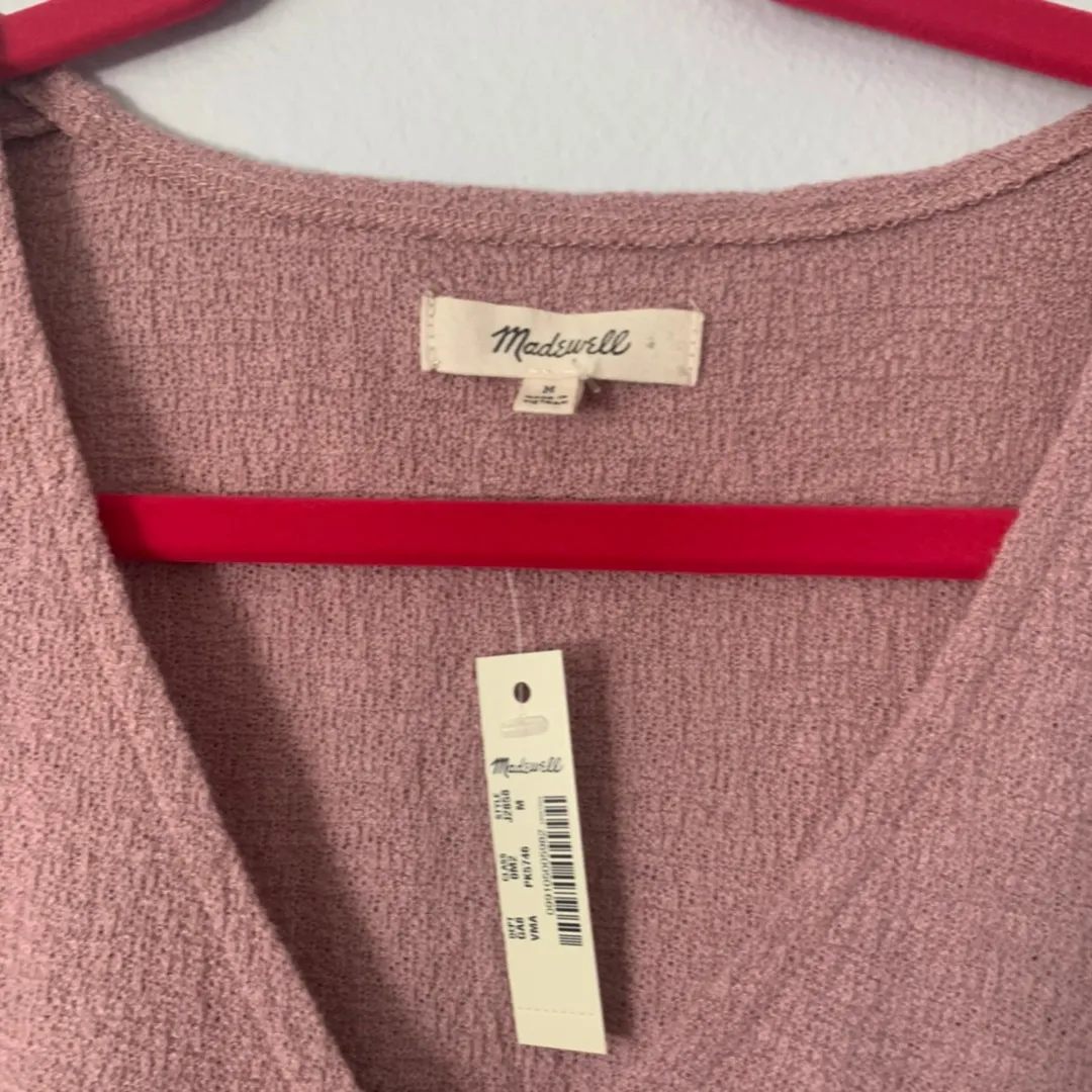 Madewell Purple Wrap Top - Image 5