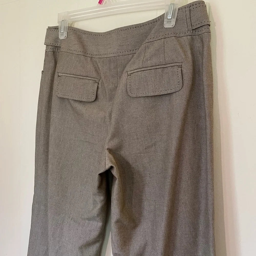 Ann Taylor taupe brown crop dress pants ~ button detail pockets ~ women’s size 6 - Image 5