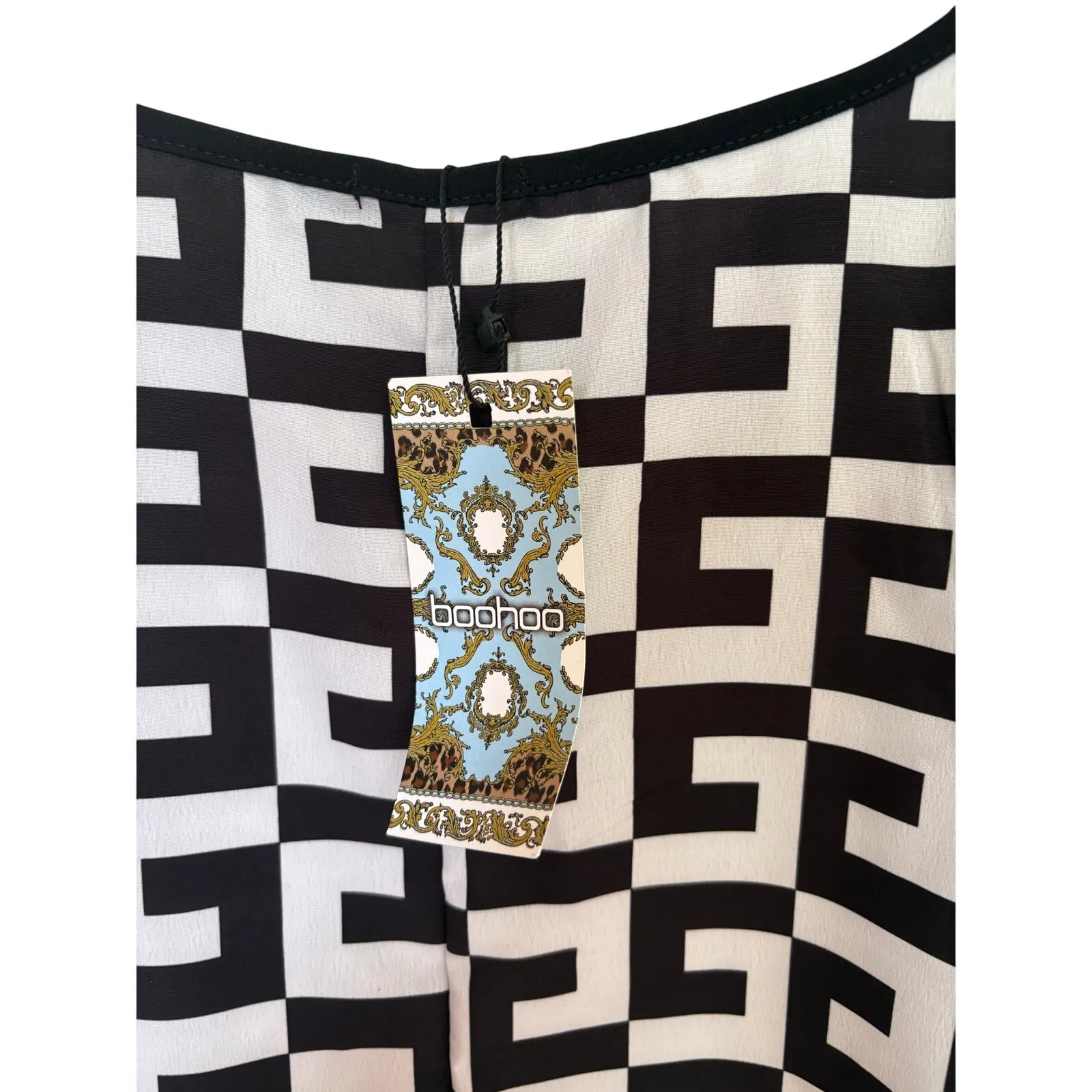 Boohoo Geo Print Shirt Dress 12 - Image 2