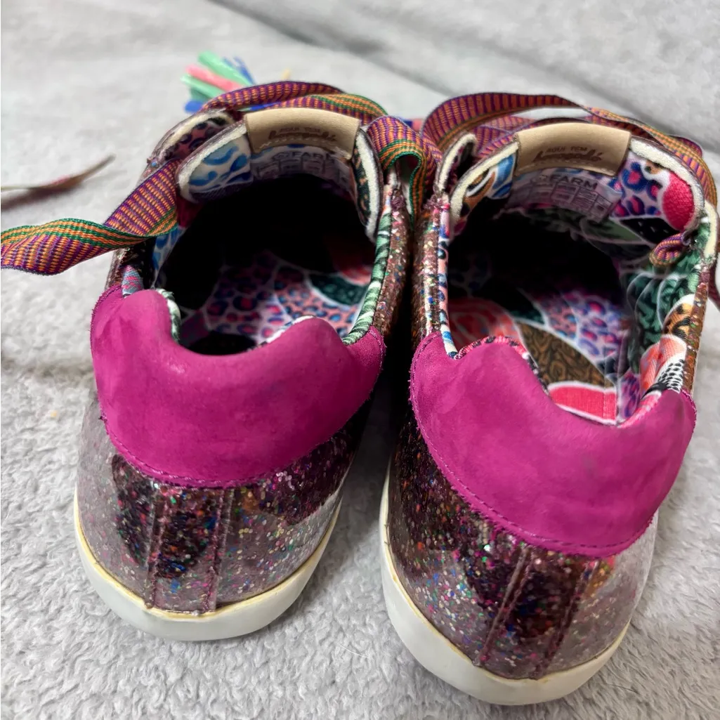 FARM Rio Women’s Sneakers Sz 7 Alma de Purpurina Pink Purple Sparkle Brazil Shoe - Image 10