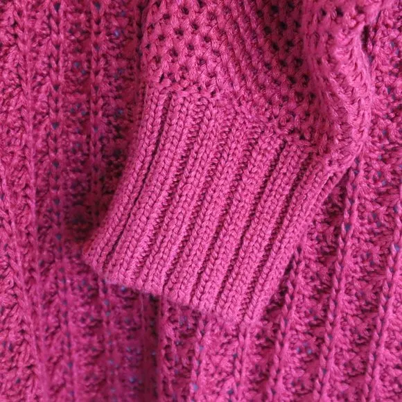 Calvin Klein Jeans Ladies' Crew Neck‎ Sweater in Persian Red sz L - Image 7