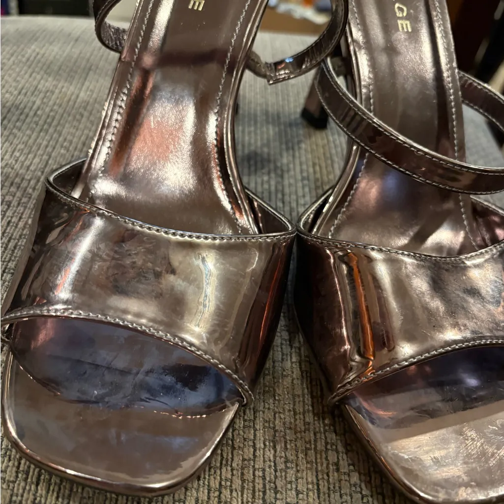 Rampage Women's Shiny Brown Sandals - Image 4