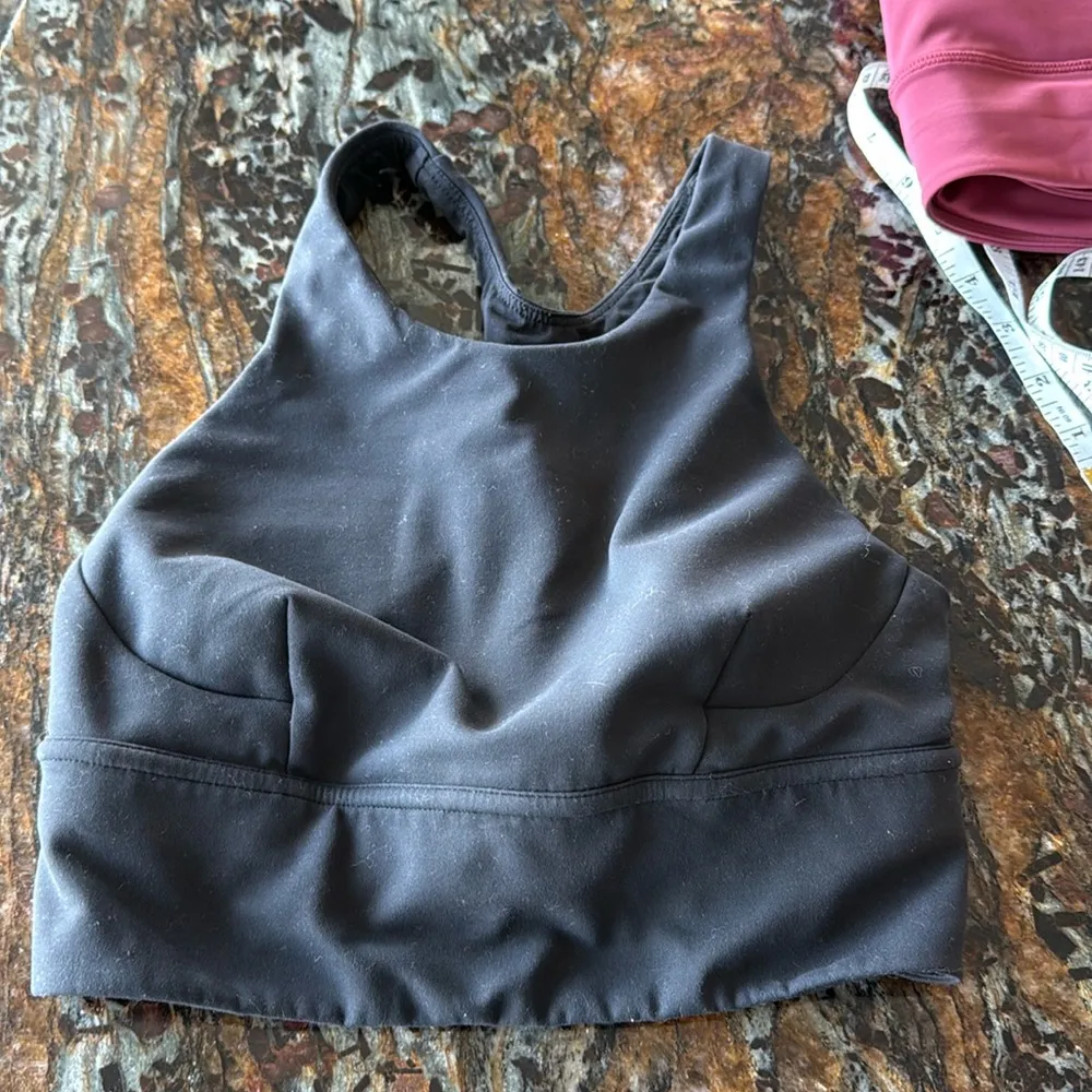 Lululemon Wunder Train Longline Bra C/D Black Size 4 - Image 5
