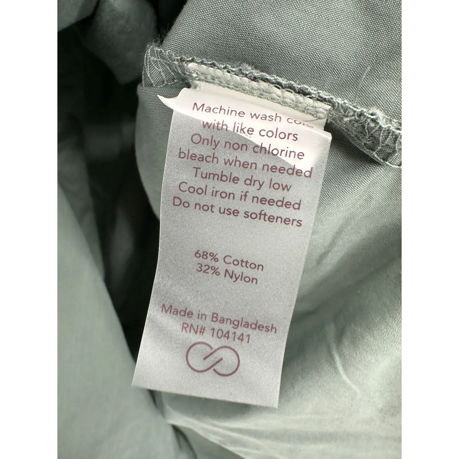 CALIA Button Front Shirt Women XL NWT Green Long Sleeve Collar Outdoors Hiking - Image 7