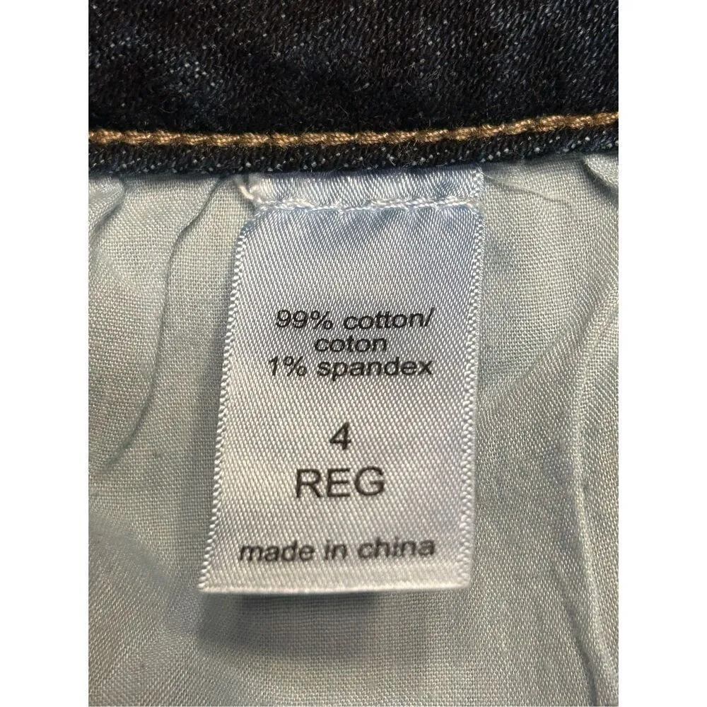 Maurices Jeans Women's Size 4R Blue Stretch Denim Distressed High Rise (4673) - Image 7