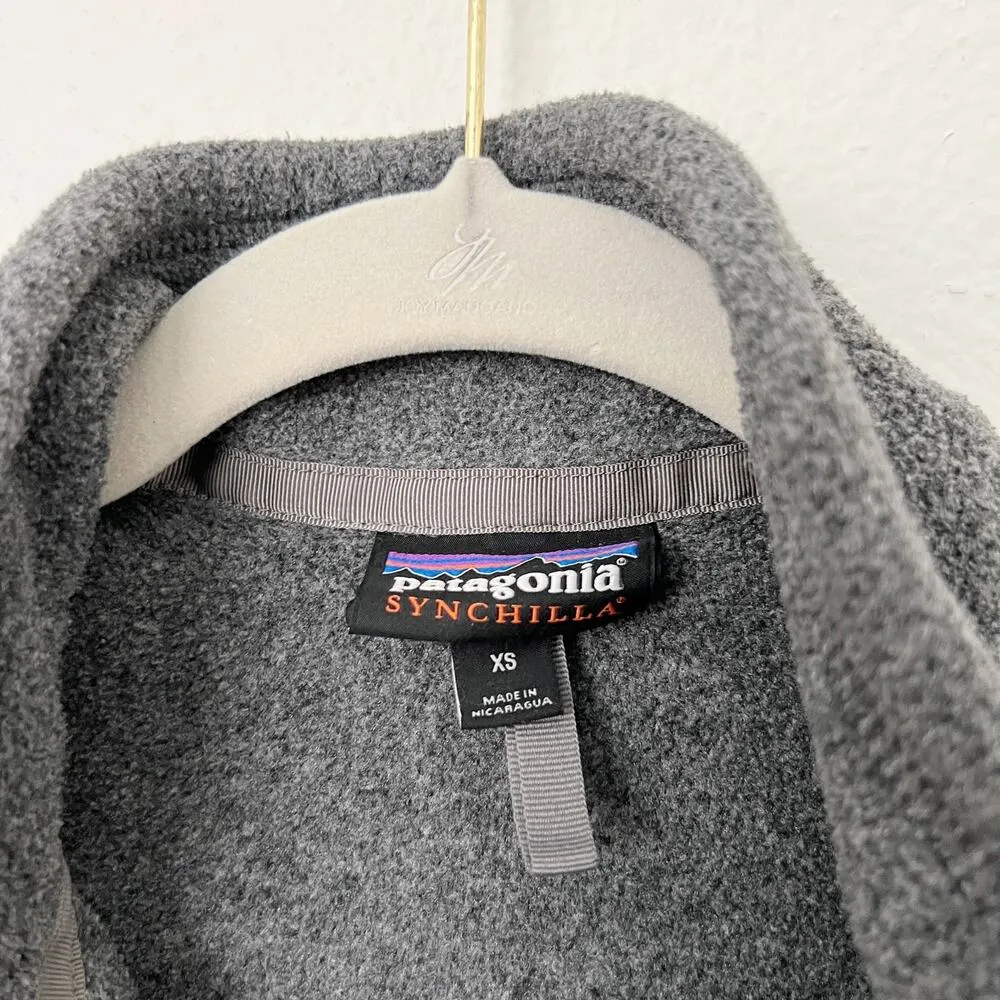Patagonia [] Charcoal Gray Synchilla Half Zip Fleece Pullover Better Jacket Sz XS - Image 9