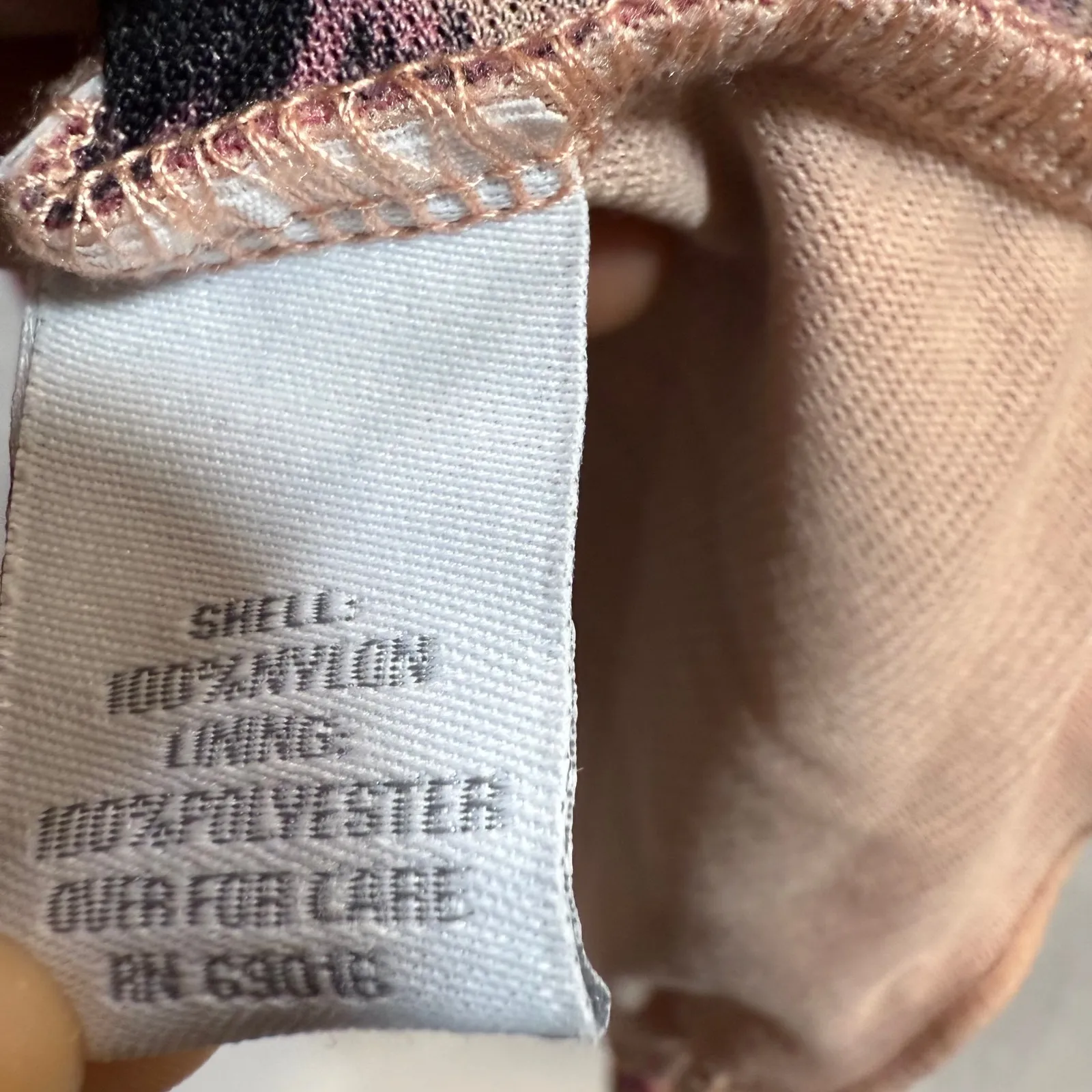 Y2K Relativity L Pink Midi‎ Wrap Dress Abstract Floral Vacation Retro Boho Beach - Image 11