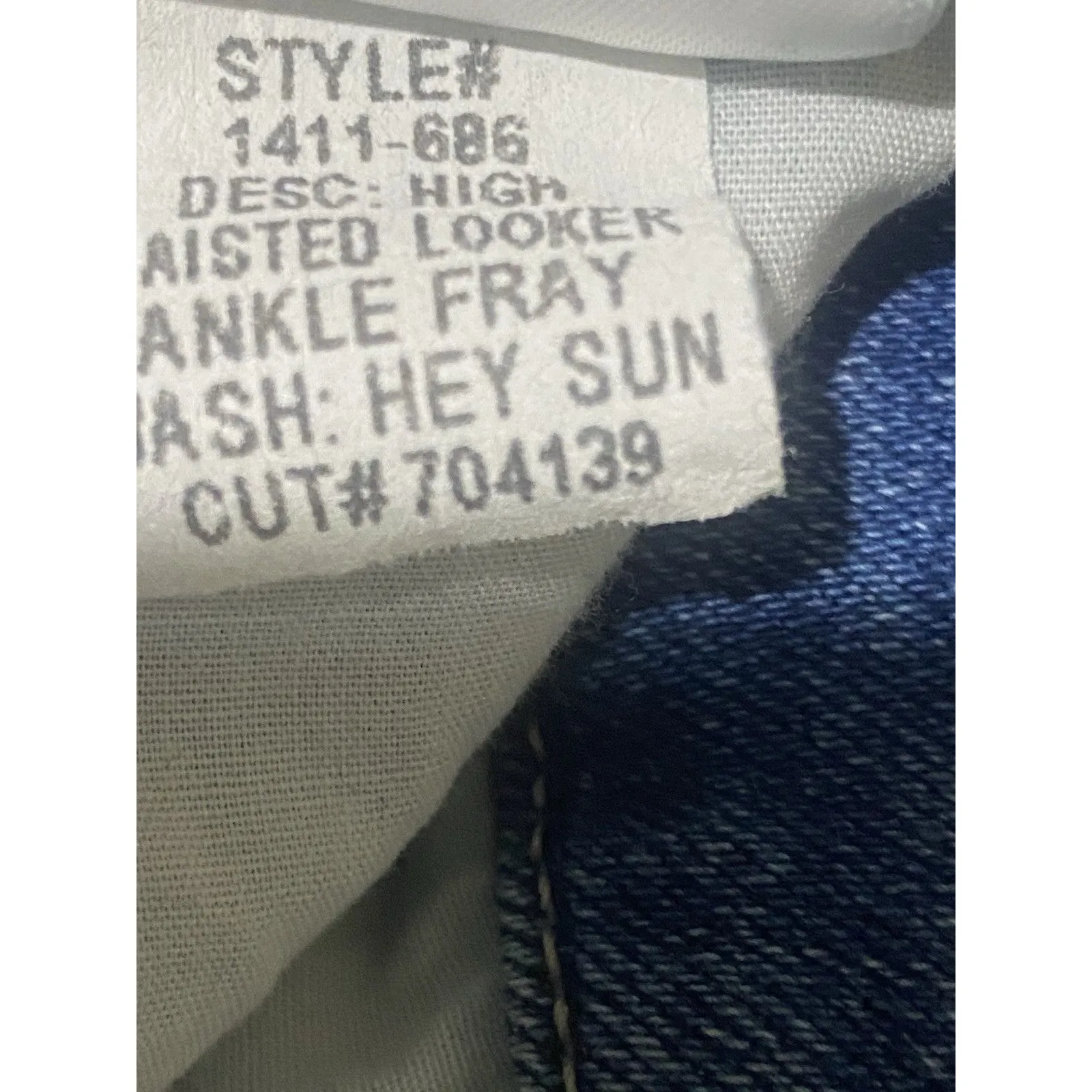 MOTHER High Waisted Looker Ankle Fray In Hey Sun Size 29 Blue - Image 14