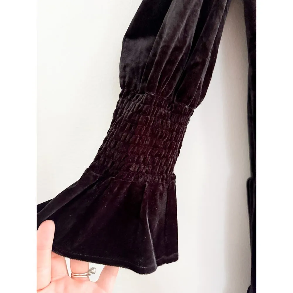 Tuckernuck | Pomander Place | NWT Black Velvet Kenzo Dress Black | Sz XS - Image 4