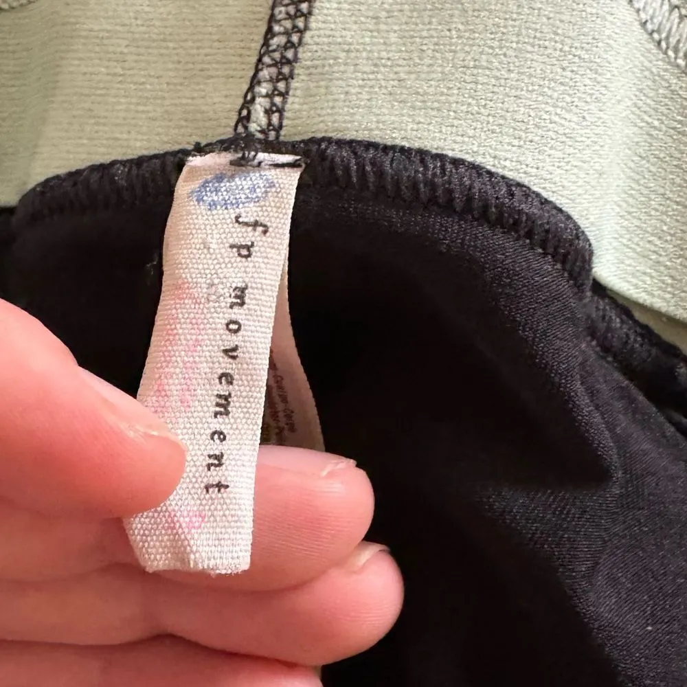 Free People Fp Movement Barre Black Yoga Athletic Leggings Women’s Small - Image 4