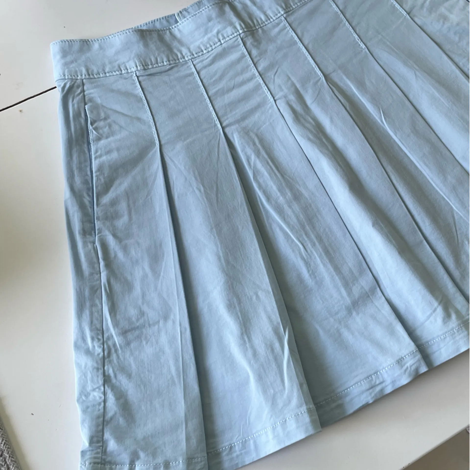American Eagle Light Baby Blue Pastel Pleated Tennis Skirt Size 6 NWT - Image 5