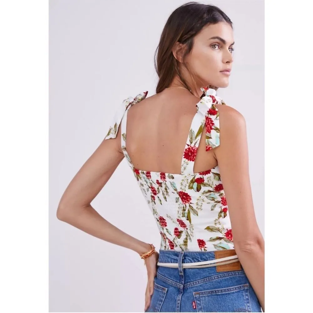 Anthropologie Eri + Ali  Wildflower Cropped Tank - Small - Image 4