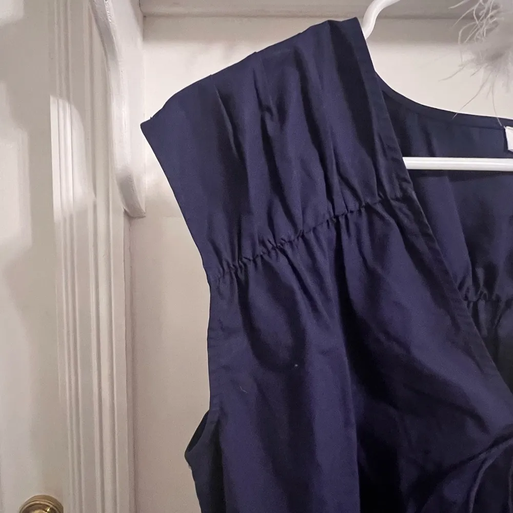 A loves A Navy Blue Peplum Blouse - Image 7