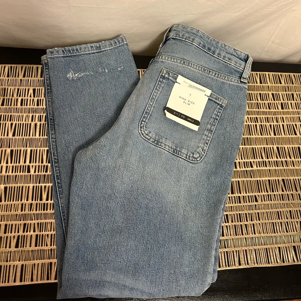 NWT Anthropologie Pilcro and the Letterpress High-Rise Slim Jeans‎ Size 29 - Image 8