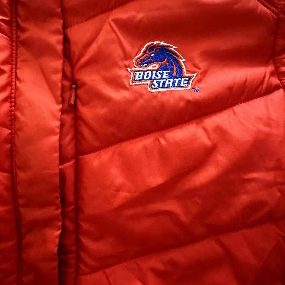 Columbia Double Reverse Vest Boise State Broncos Full Zip Quilted Red Large NWT - Image 2