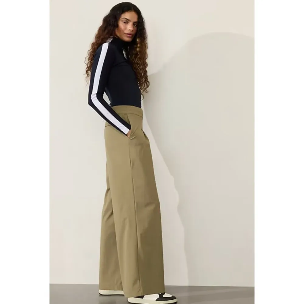 New Athleta Size 10 Pinnacle Trouser Olive Branch Green - Image 3