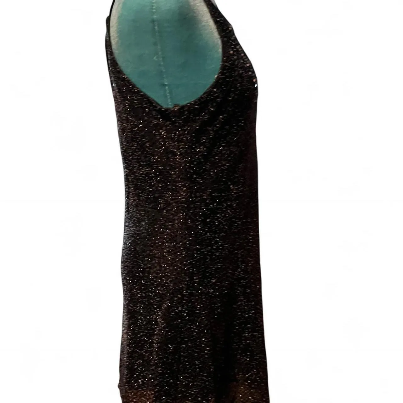 Vintage Women's Betsy & Adam Black Sequin Mini Dress Size Small - Image 4