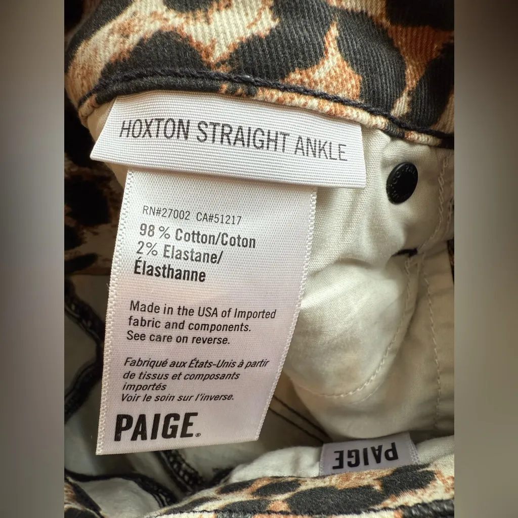 PAIGE Hoxton Straight Ankle Pants Size 24 - Image 6