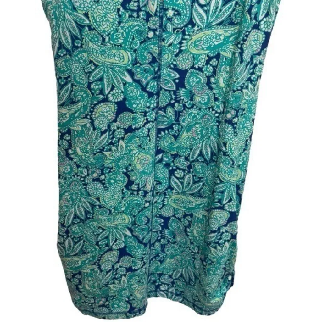 T by Talbots Paisley Floral Mini Dress Resort Vacation Travel Coastal SP - Image 7