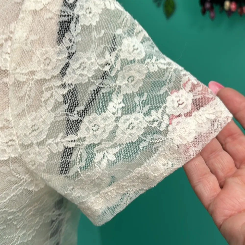 No Comment brand  Women's Cream and Pink Shirt - Image 4