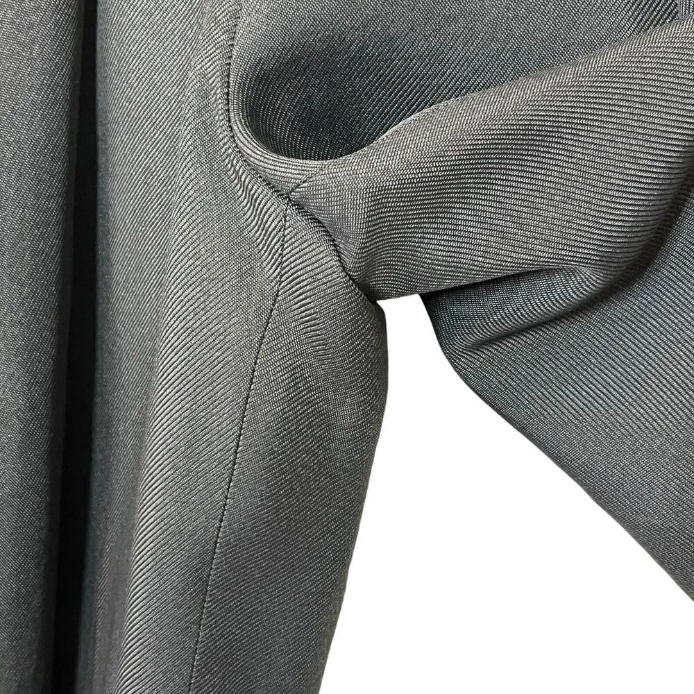 Theory  Theyskens High Rise Pleated Trousers Dress Plants Green Women’s Size 6 - Image 9