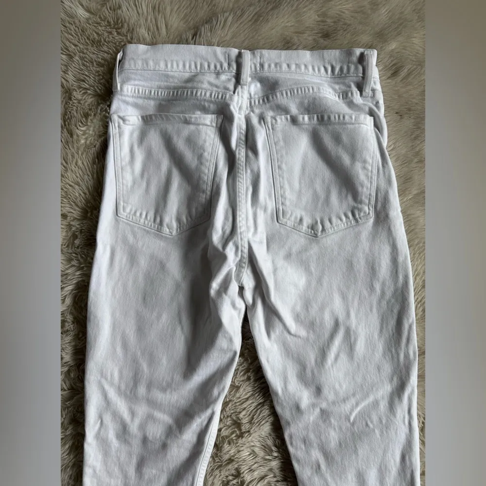 Agolde Nico White Straight Leg Button Fly Jeans Size 29 - Image 14