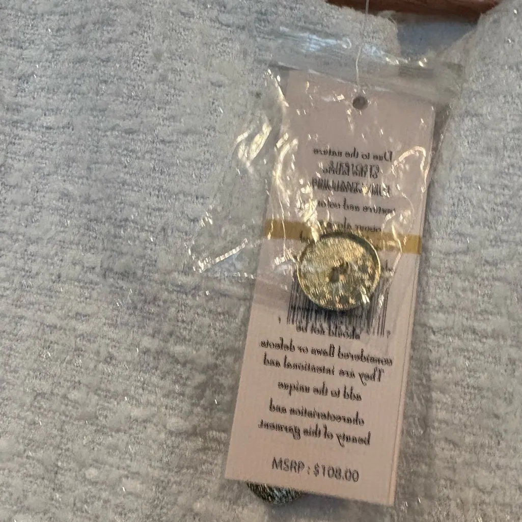 Nanette Lepore White Shimmer Tweed‎ Vest Size Medium - Image 8