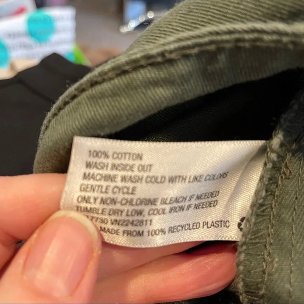 Wild Fable Army Green Cargo Jogger Pants Womens 8 Casual Zip Fly Gorpcore - Image 7