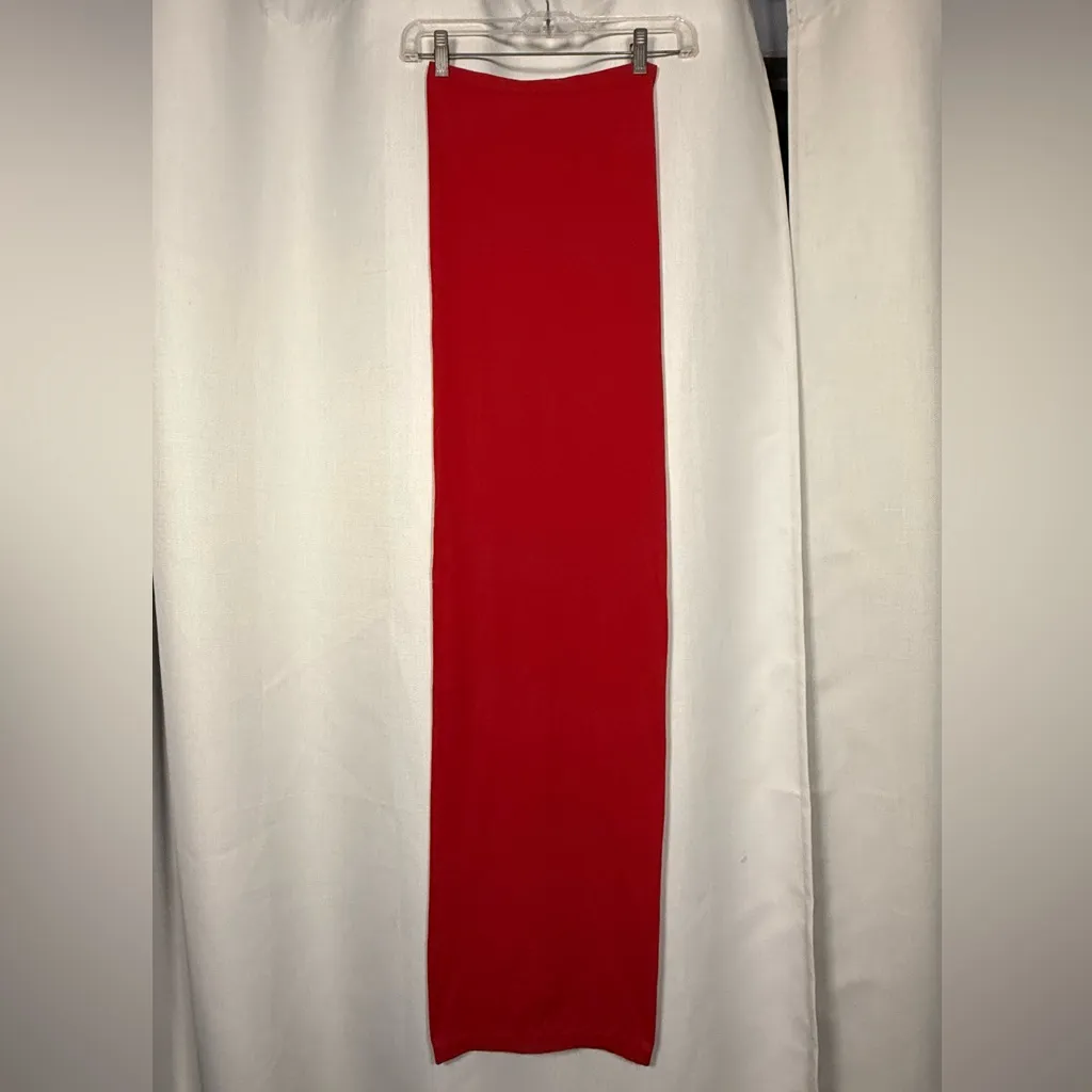 Wolford Fatal Dress in Cranberry Red Strapless Maxi Size XS - Image 6