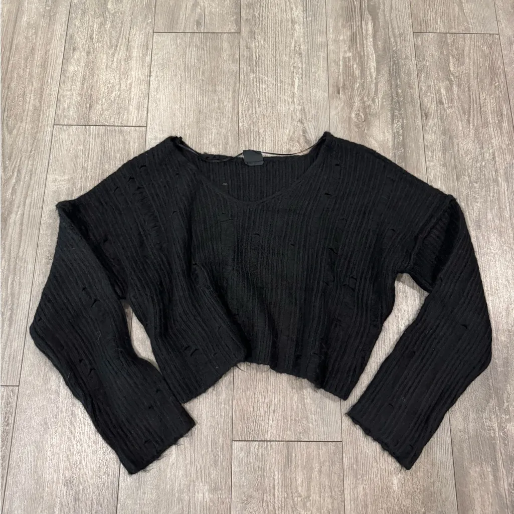 BDG Black V-Neck Women's Sweater - Image 6