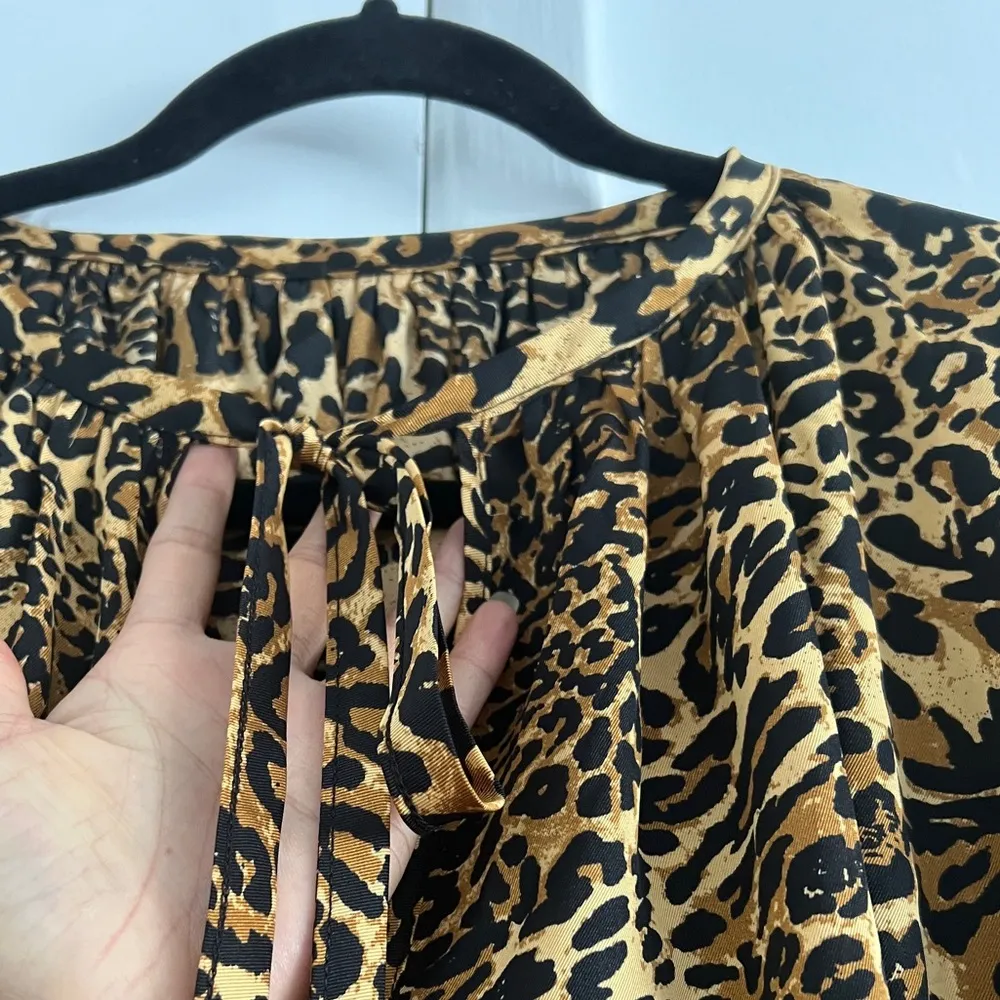 Lantern sleeve printed oversized dress - Image 6