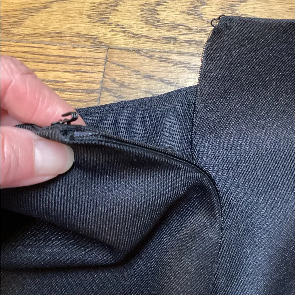 ASOS pleated mini skirt. Size 14. Black. - Image 8