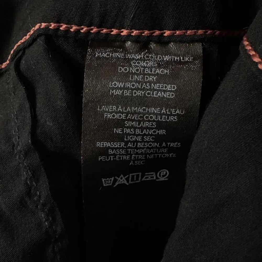 Maeve by Anthropologie SZ 32 The Colette Wide Leg Cropped Pants Stretch Zip-Fly - Image 7