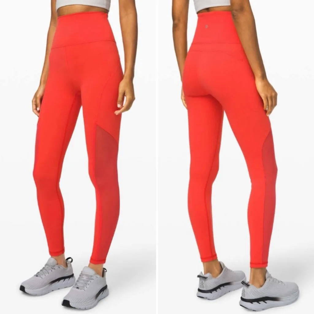 LULULEMON Mastered Motion High-Rise Tight Legging  28" in Thermal Red Size 4 - Image 2