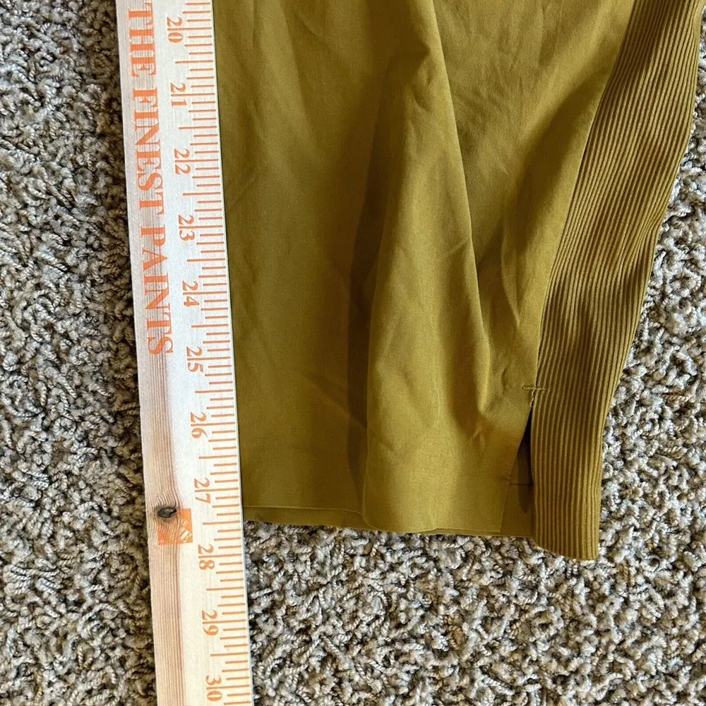 ATHLETA Size 20 Brooklyn Ankle Pants Yellow/Gold Lightweight‎ - Image 7