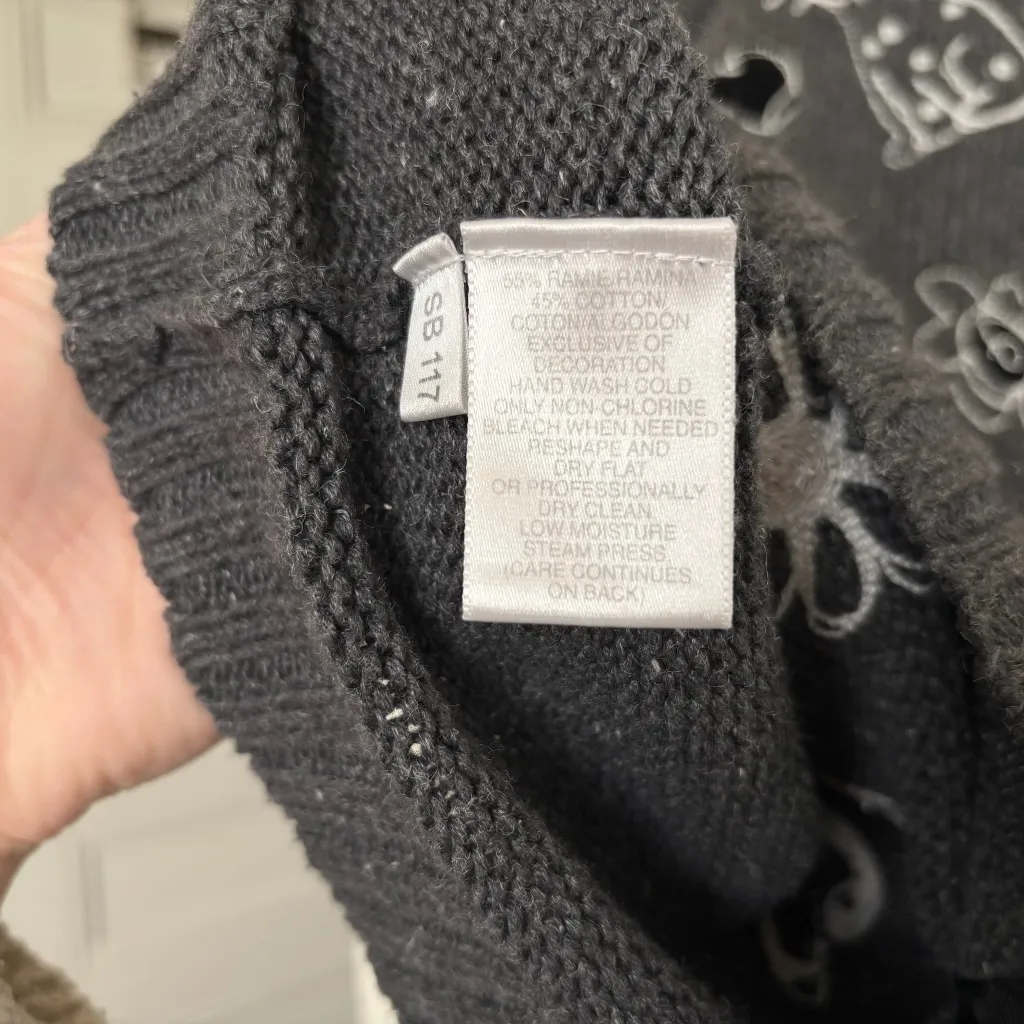 Vintage Susan Bristol Embroidered Cat Cardigan Sweater - Image 7